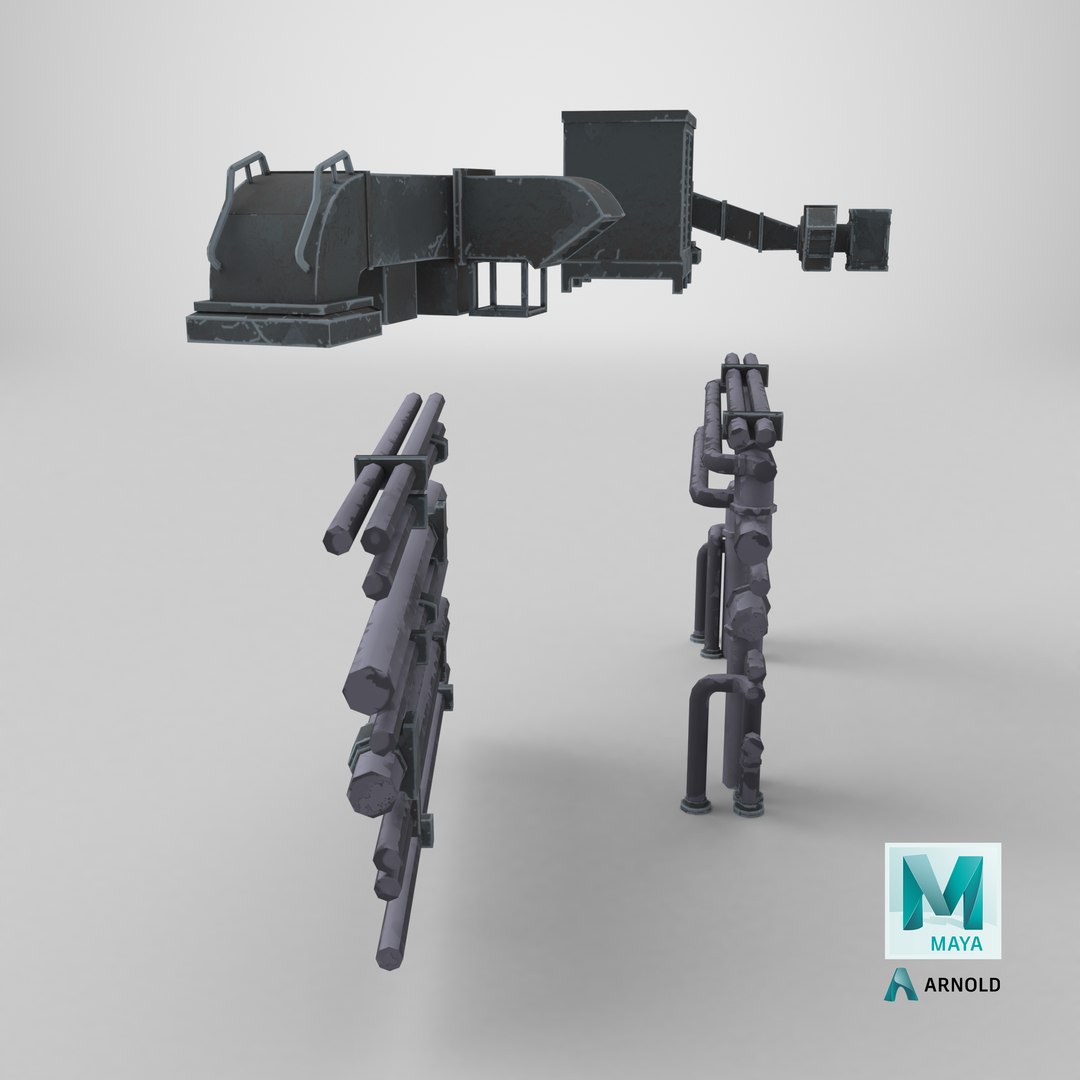 Stylized Industrial Wall Pipes and Roof Vents Pack 3D model https://p.turbosquid.com/ts-thumb/Or/a8FuEN/Oa/stemcell_maya_arnold_render/png/1783703843/1920x1080/fit_q87/740da631a89aee97f77a2c273f0302b8fc765595/stemcell_maya_arnold_render.jpg