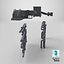 Stylized Industrial Wall Pipes and Roof Vents Pack