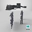 Stylized Industrial Wall Pipes and Roof Vents Pack
