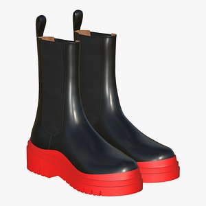 3D Realistic Leather Boots New Fashion