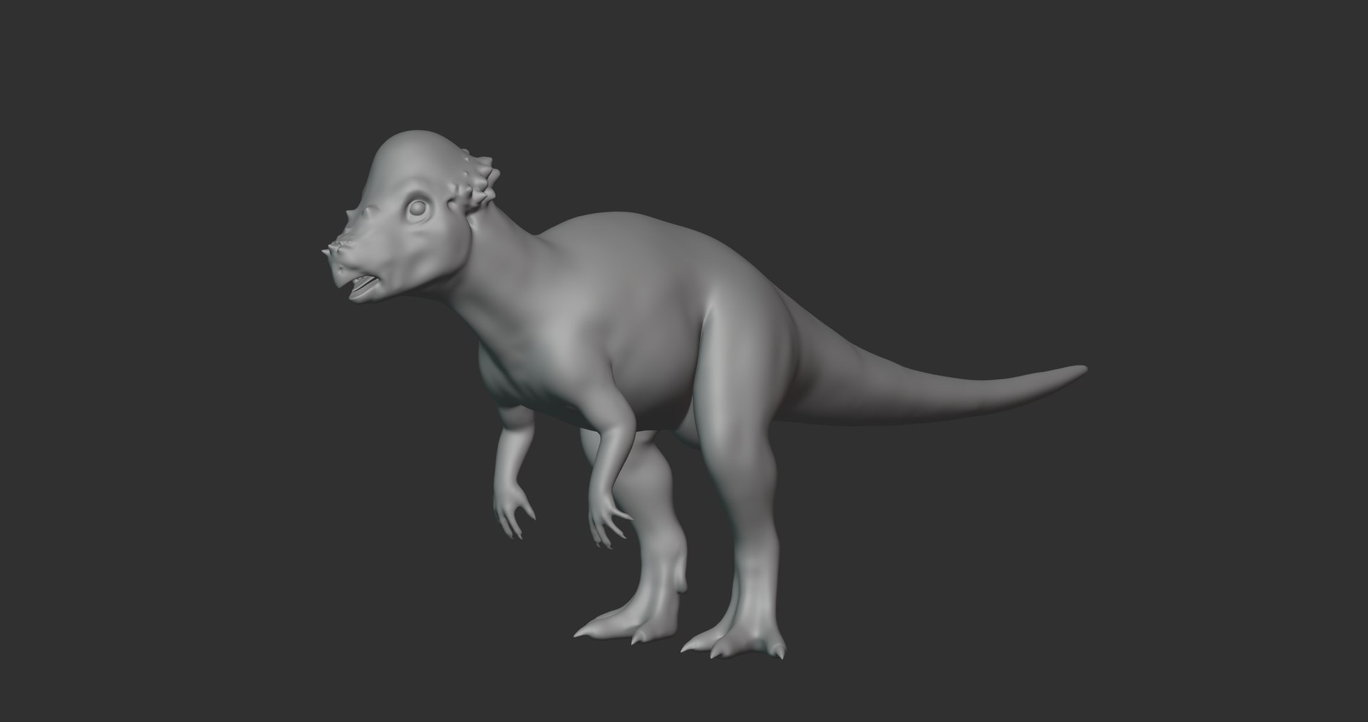 3D Pachycephalosaurus Basemesh Low Poly model - TurboSquid 1994713