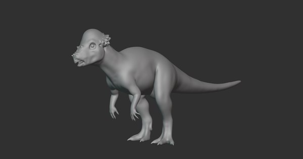 Pachycephalosaurus Basemesh Low Poly Modelo 3D - TurboSquid 1994713