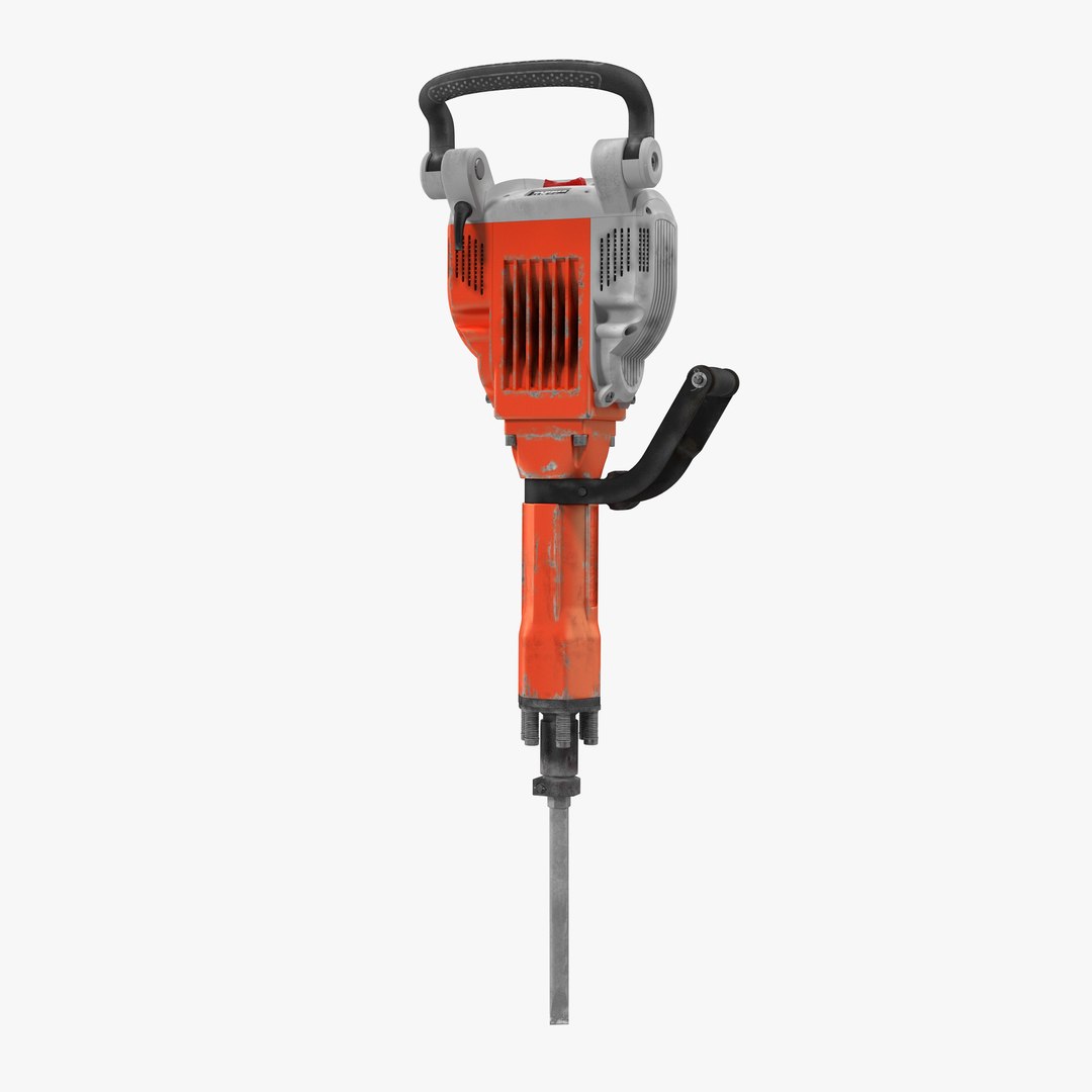 Demolition Jack Hammer Used 3D model preview