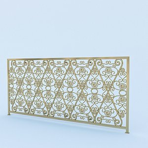3D classic wrought iron model