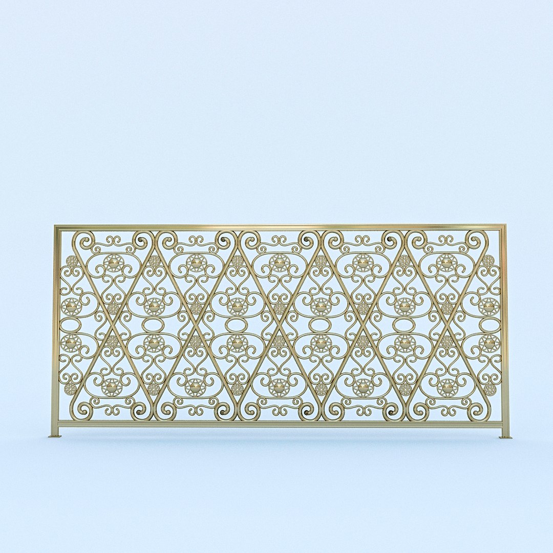 3D Classic Wrought Iron Model - TurboSquid 1408904