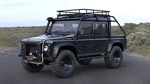 3D Land Rover Defender 110 Double Cabin Spectre