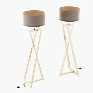 Modern floor lamp 2 3D model