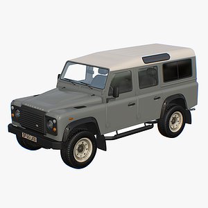 3D Land Rover Defender 110 model