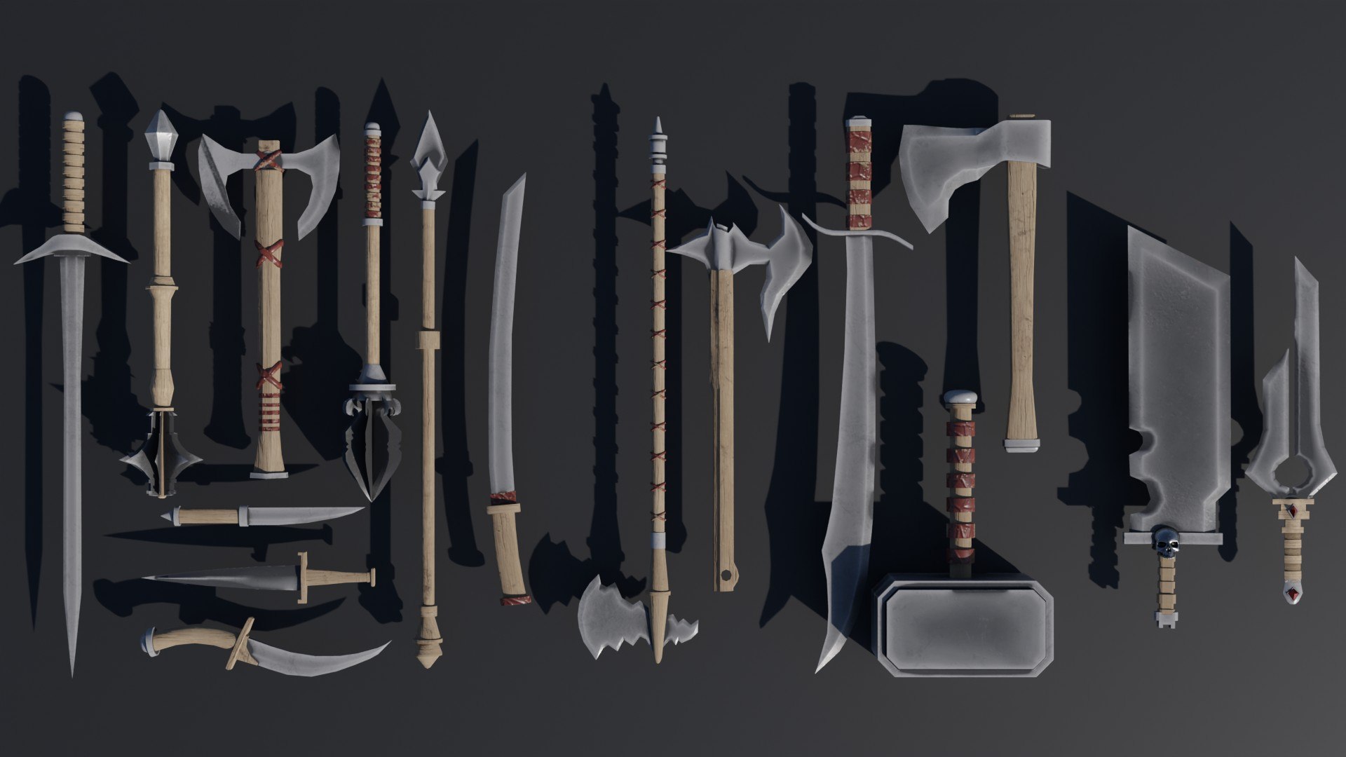 Medieval Weapon Pack 3D Model - TurboSquid 2156004