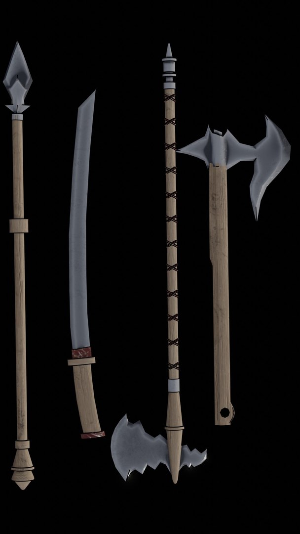 Medieval Weapon Pack 3d Model - Turbosquid 2156004