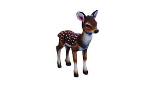 Fawn Low Poly 3D model
