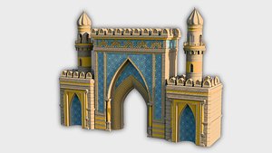 Castle Gate 01 3D model