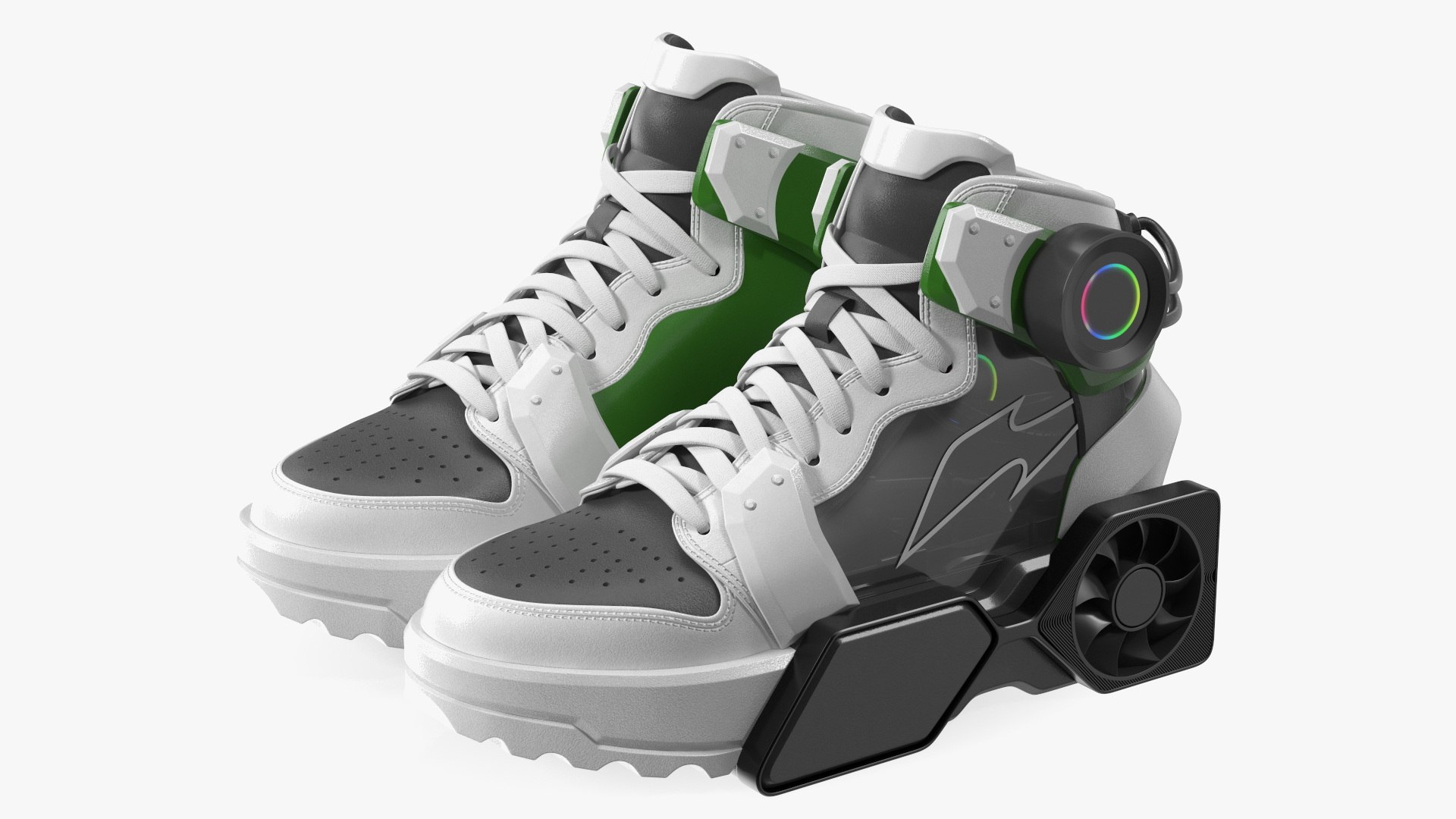 Gaming PC Collectible Trainers 3D model preview