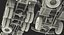 US Military Truck m35a2 with Field Howitzer M119 Rigged 3D Model