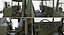 US Military Truck m35a2 with Field Howitzer M119 Rigged 3D Model