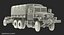 US Military Truck m35a2 with Field Howitzer M119 Rigged 3D Model