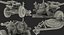 US Military Truck m35a2 with Field Howitzer M119 Rigged 3D Model