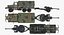 US Military Truck m35a2 with Field Howitzer M119 Rigged 3D Model