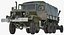 US Military Truck m35a2 with Field Howitzer M119 Rigged 3D Model