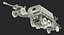 US Military Truck m35a2 with Field Howitzer M119 Rigged 3D Model