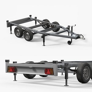 Open Cargo Trailer Frame Dual Axle