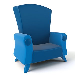 cartoon armchair 3d 3ds