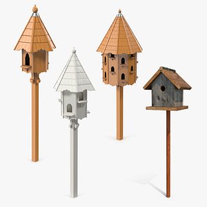 Bird Houses Collection 2 3D model