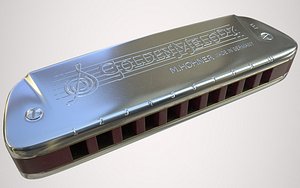 3d hohner harmonica model