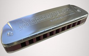 3d Hohner harmonica
