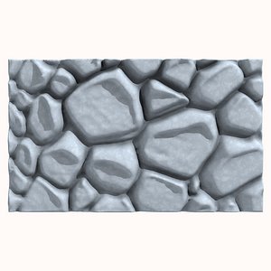 3D Stone wall 177 model