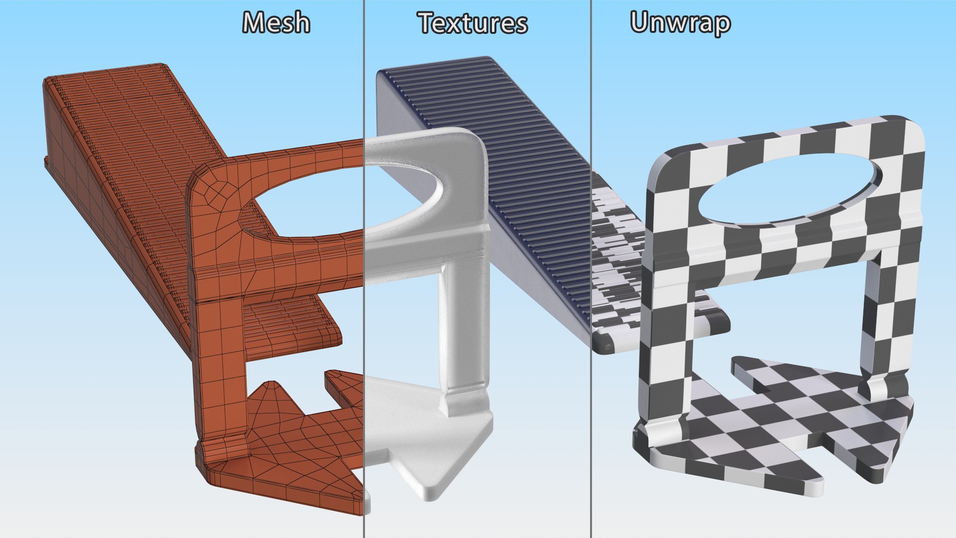 3D Model Floor Tile Positioning Clip Set - TurboSquid 2407009