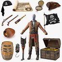 Piraten-Requisiten-Sammlung 4