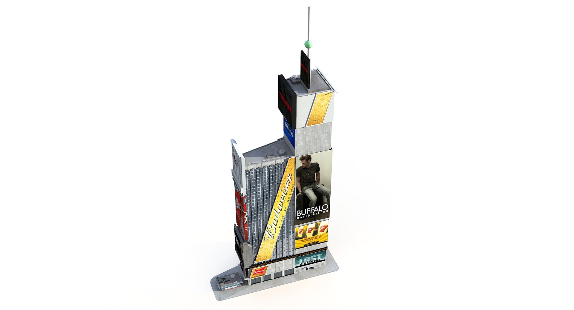 One Times Square Low Poly 3D - TurboSquid 1818272