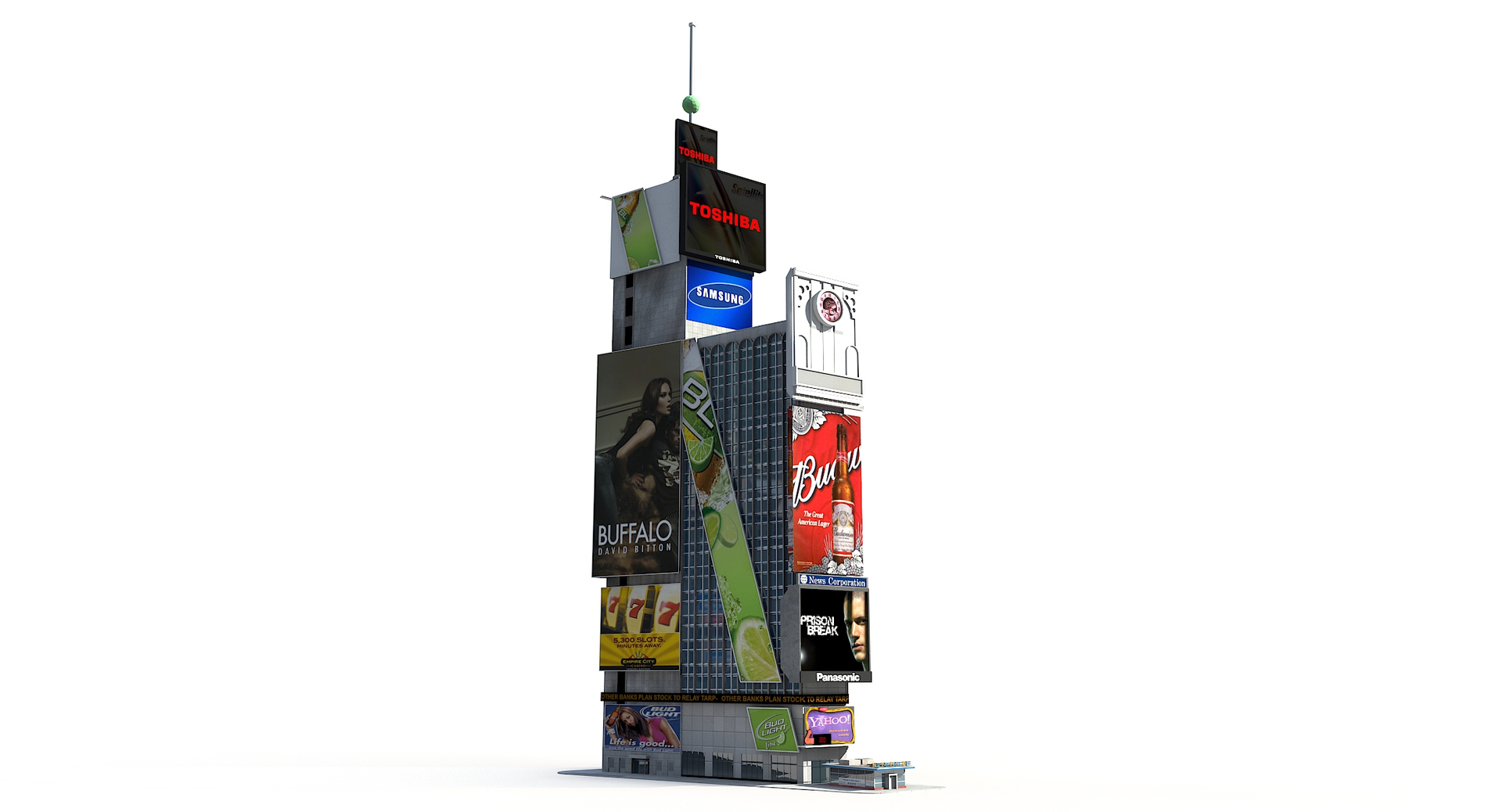 One Times Square Low Poly 3D - TurboSquid 1818272