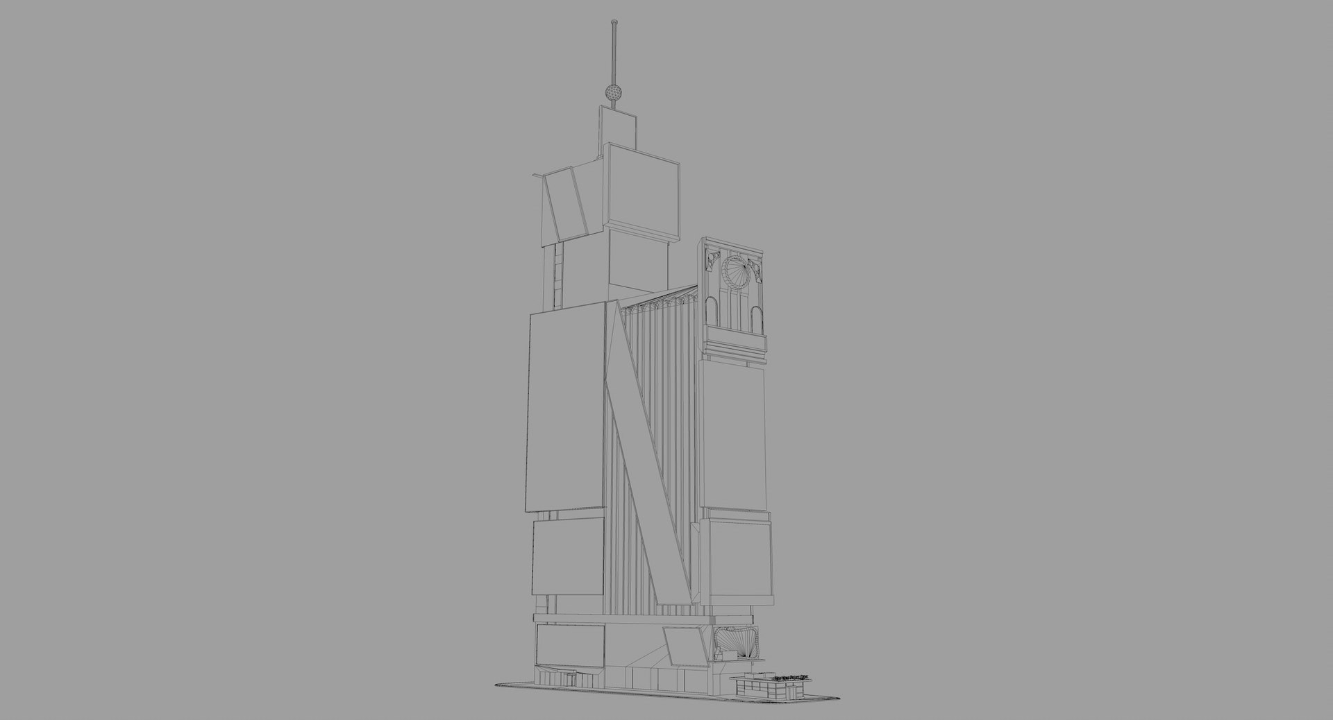 One Times Square Low Poly 3D - TurboSquid 1818272