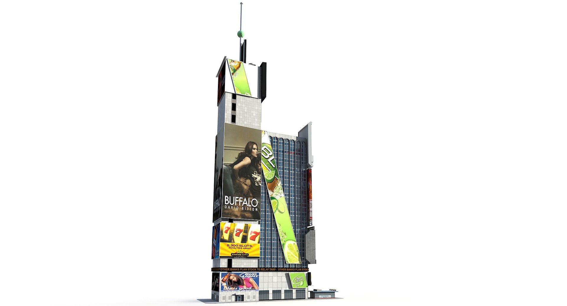 One Times Square Low Poly 3D - TurboSquid 1818272