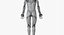 3D model skin male skeleton muscles