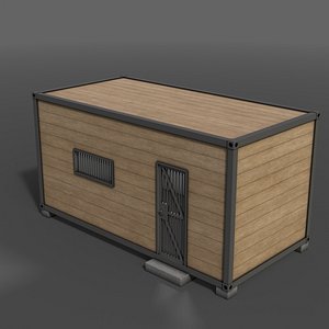 PBR Container House CC 20ft V4 3D