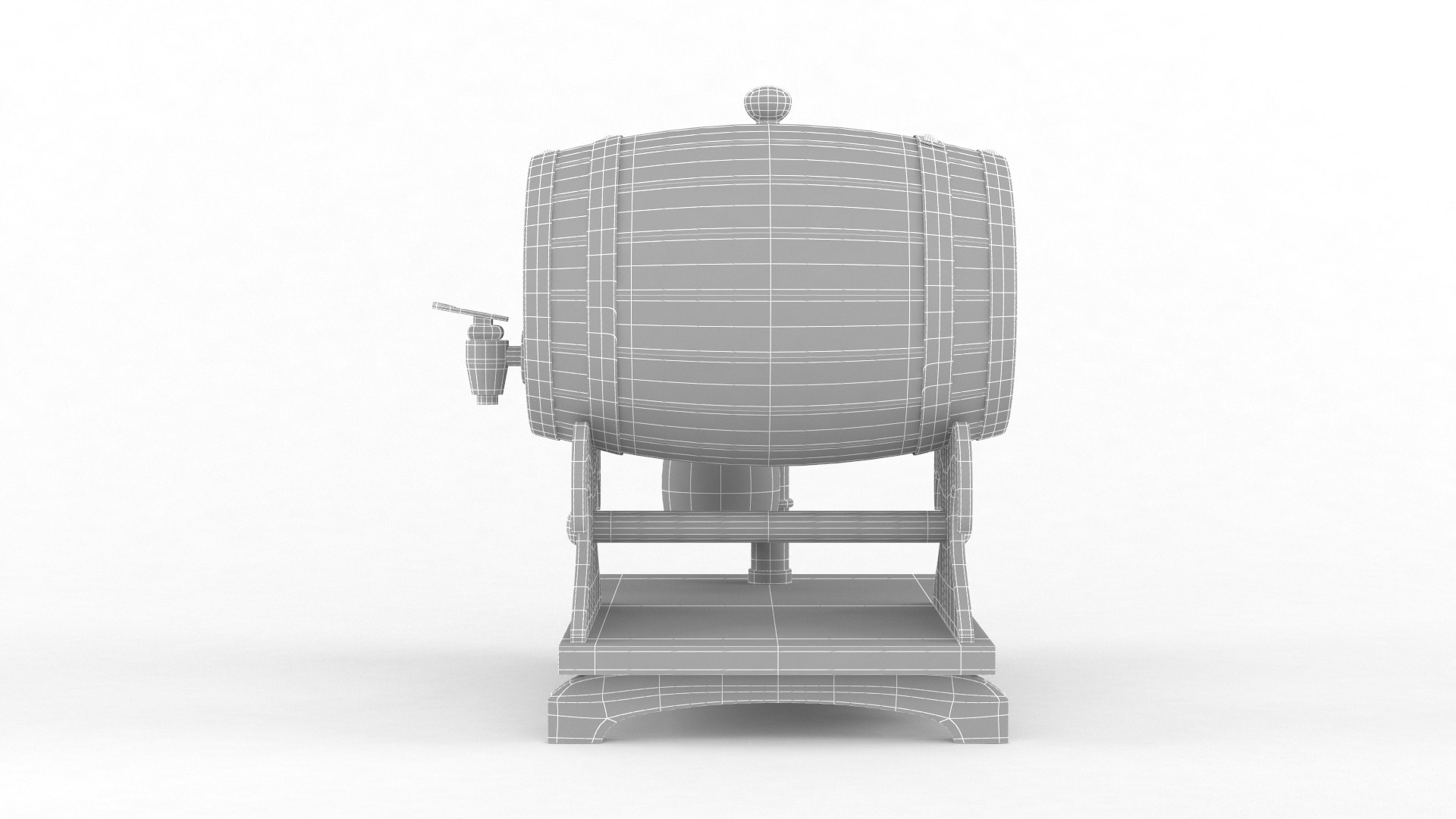 3D Wine Barrel Model - TurboSquid 1686576