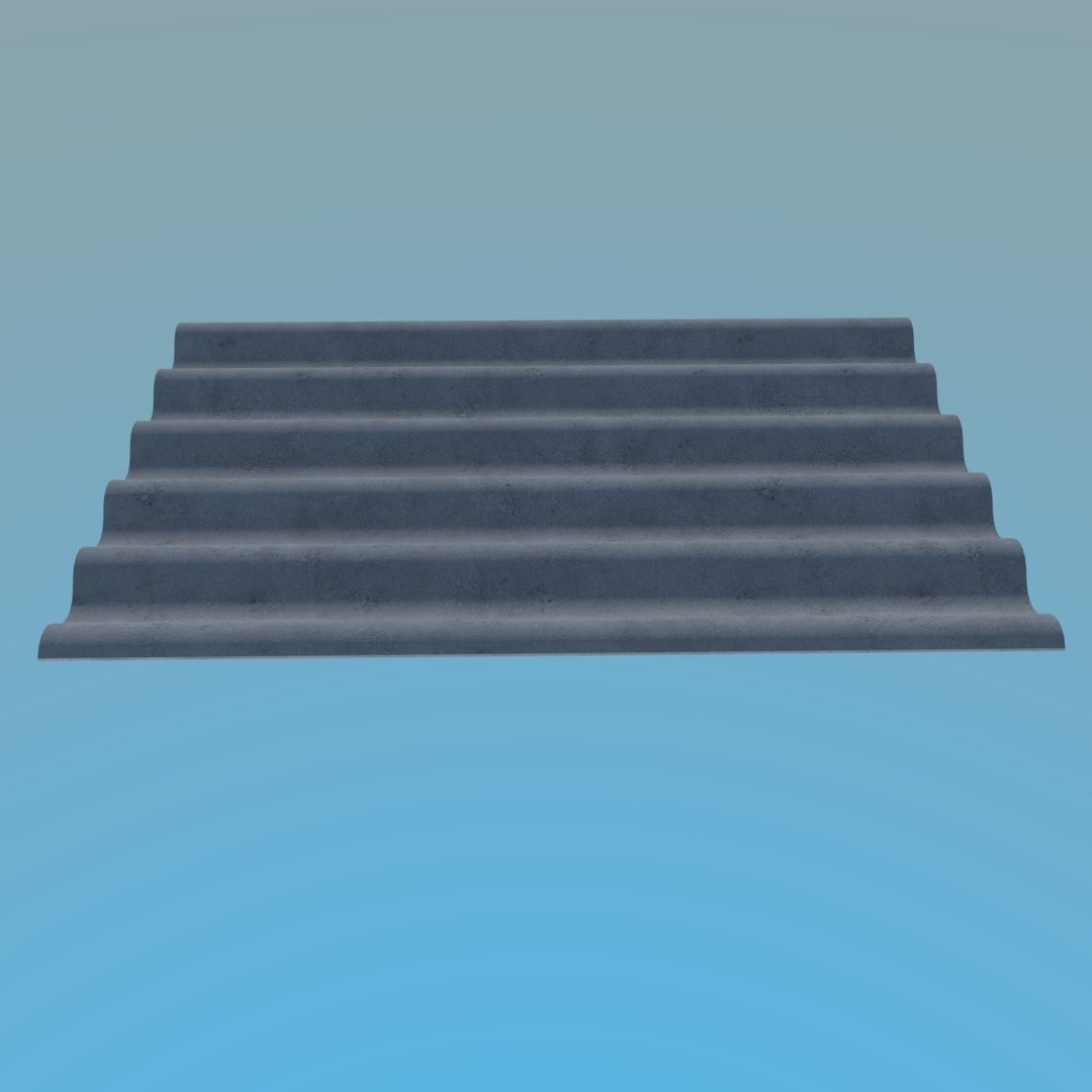 3d Model Slate Roof 1125x1750mm 6