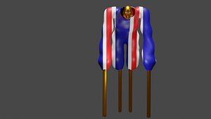 3D stilt creature model