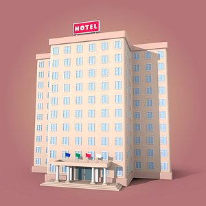 cartoon hotel model