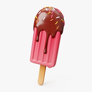 3D model Ice Cream Popsicle Stylized