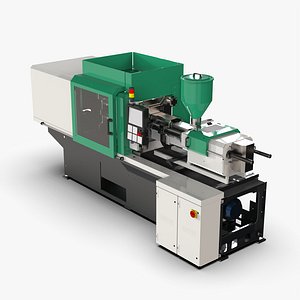 3D Automatic Frank Injection Molding Machine model