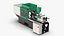 3D Automatic Frank Injection Molding Machine model