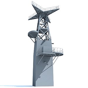 3d model industrial tower