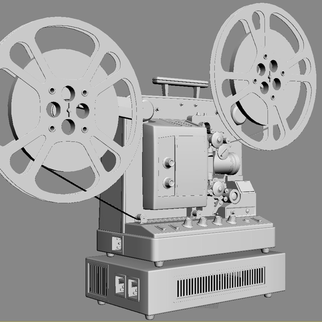 Retro Film Projector 16mm 3d Model