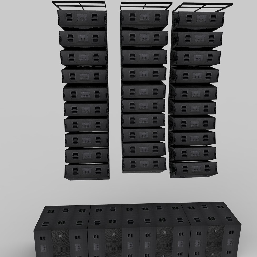 jbl vtx line array 3d 3ds