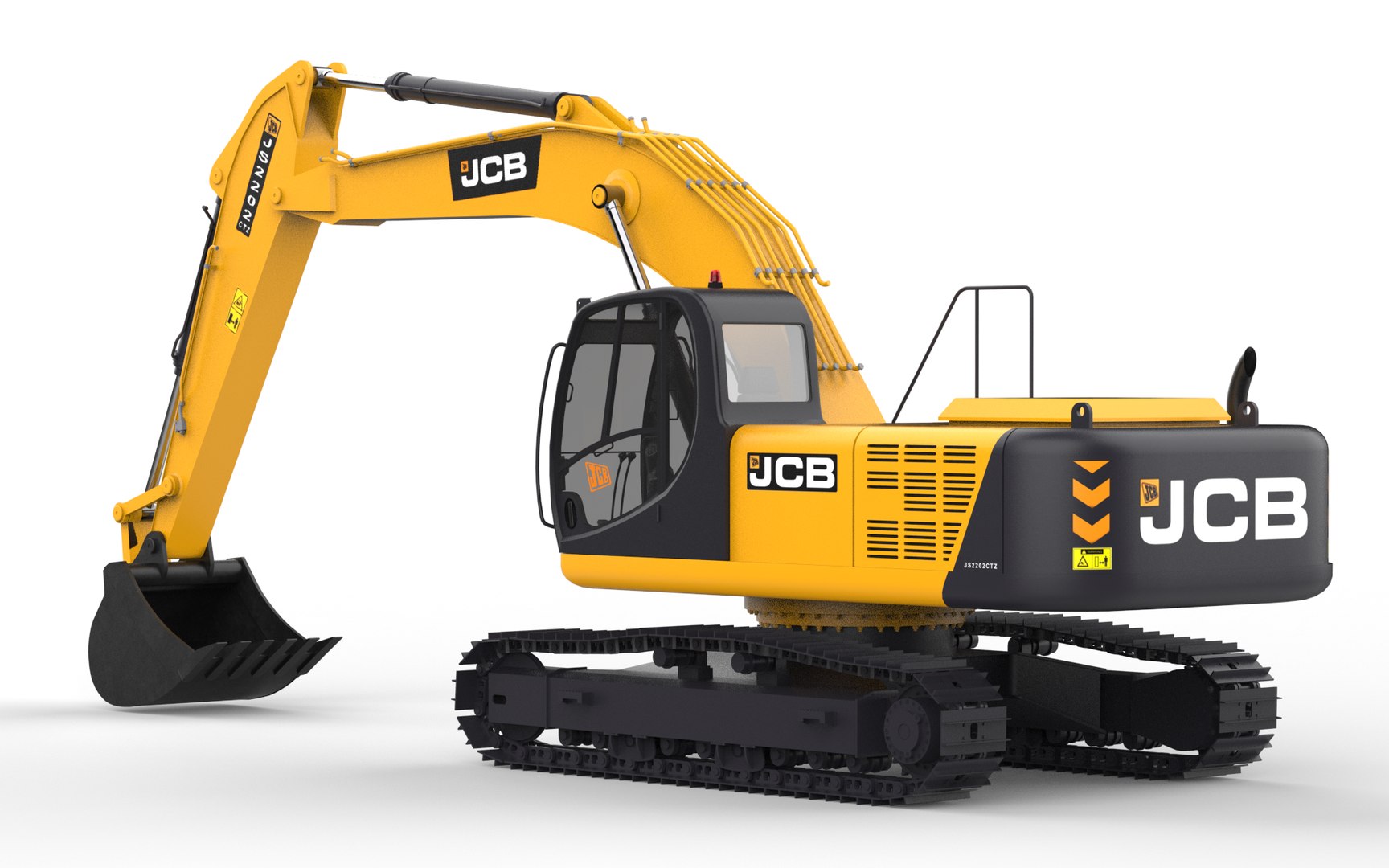 Jcb Js220 Excovator 3D Model - TurboSquid 2253185