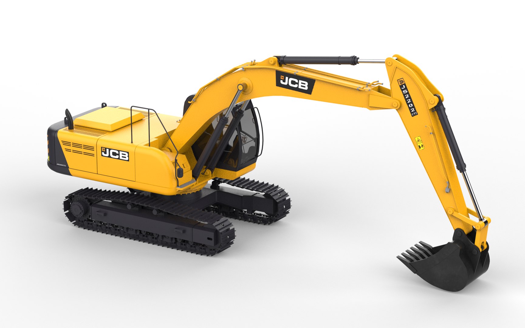 Jcb Js220 Excovator 3D Model - TurboSquid 2253185